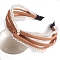 Cloth Hair Bands, with Plastic Pearl, Hair Accessories for Women Girls, Sandy Brown, No Size