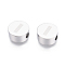 Tarnish Resistant 304 Stainless Steel Beads, Flat Round with Letter, Letter.I, 10x4.5mm, Hole: 2mm