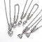 Tarnish Resistant 304 Stainless Steel Jewelry Sets, Necklaces and Bracelets, with Cable Chains and Lobster Claw Clasps, Animal, Stainless Steel Color, 18.1 inch(46cm), 8-1/8 inch(20.5cm)