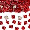 Preciosa® MAXIMA Crystal Fancy Stones, Czech Crystal, 435 23 615 Square, Dura Foiling, 90070 Light Siam, 6x6mm