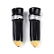 Pencil Resin Cabochons, Black, 28.5x7.5x7.5mm