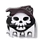 Halloween Theme PVC Claw Hair Clip, Hair Accessories for Women Girls, Skull, 47x54x45.5mm