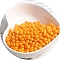 Macaron Baking Paint Glass Seed Beads, Fringe Teardrop Beads, Orange, 5mm, 10g/Set
