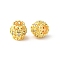 Brass Micro Pave Cubic Zirconia European Beads, Barrel, Rack Plating, Lasting Plated, Cadmium Free & Lead Free, Clear, 8x7.5mm, Hole: 4mm