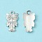 Tibetan Style Alloy Pendants, Halloween, Owl, Platinum, Cadmium Free & Lead Free, 20x11x3mm, Hole: 2mm