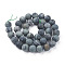 Natural Kambaba Jasper Beads Strands, Frosted, Round, 10mm, Hole: 1.2mm, about 37~38pcs/strand, 14.96 inch~15.47  inch(38~39.3cm)