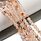 Natural Red Dendritic Agate Beads Strands, Grade A, Round, 6mm, Hole: 1.2mm, about 62pcs/strand, 14.96''(38cm)