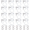 30Pcs 304 Stainless Steel Clip-on Earring Findings, with Plastic Findings & 60Pcs 304 Stainless Steel Open Jump Rings, Stainless Steel Color, 11x11x3mm, Hole: 1.8mm