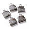 Natural African Bloodstone Brass Pendants, Platinum, Bag, 27.5x25x10mm, Hole: 6mm