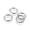 Tarnish Resistant 304 Stainless Steel Open Jump Rings, Stainless Steel Color, 10 Gauge, 18x2.5mm, Inner Diameter: 13mm, 120pcs/bag