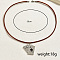 Retro Alloy Hip-hop Style Playing Card Pendant Necklaces, PU Leather Cord Necklaces, Silver, 22.83 inch(58cm)