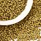 Cylinder Seed Beads, Frosted Colors, Uniform Size, Goldenrod, 2x1.3~1.5mm, Hole: 0.8~1mm, about 40000pcs/bag, 450g/bag