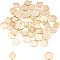 UNICRAFTALE 60pcs Rhombus & Flat Round Charms 304 Stainless Steel Pendants 1.2mm Small Hole Charms Golden Flat Round Pendant Rhombus Pendant for DIY Necklaces Jewelry Making