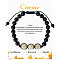Natural Citrine Beaded Bracelet with 8mm Matte Stone