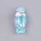 Resin Decoden Cabochons, with Shell Chip, Candy, Imitation Food, Pale Turquoise, 36x13x10mm