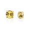 Preciosa® MAXIMA Crystal in Sew-On Cup, Czech Crystal, 719 35 012 Chaton(Round), Golden, 10020 Light Topaz, SS12(3~3.2mm)