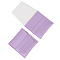Square PU Leather Jewelry Flip Pouches, for Earrings, Bracelets, Necklaces Packaging, Lilac, 8x8cm