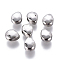 Non-Tarnish 304 Stainless Steel Beads, Faceted, Teardrop, Stainless Steel Color, 8.5x6.5x4mm, Hole: 1.6mm