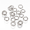 Tarnish Resistant 304 Stainless Steel Twisted Jump Rings, Open Jump Rings, Stainless Steel Color, 18 Gauge, 6x1mm, Inner Diameter: 4mm
