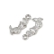 Tibetan Style Pendants, Lead Free & Cadmium Free, Mermaid, Platinum, 20x8.5x2mm, Hole: 2mm