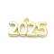Alloy Pendants, Golden, Number, 12.5x24.5x2mm, Hole: 2.5mm