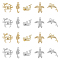 20Pcs 10 Style Rack Plating Alloy Charms, Cadmium Free & Lead Free, Crab & Sea Horse & Whale & Sea Turtle & Dolphin, Platinum & Light Gold, 9~21x8.5~19x4~6mm, Hole: 1.5~1.8mm, 2pcs/style