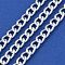 Aluminium Curb Chain, Unwelded, with Spool, Silver, 10x8x2mm, about 114.83 Feet(35m)/Roll