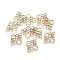 Tibetan Style Links, Lead Free , Chinese knot, Antique Golden, 22x18.5x1mm, Hole: 2.5x3mm