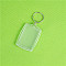 Acrylic Photo Frame Keychain, with Iron Split Key Rings, Rectangle,  5.5x4cm