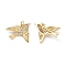 Brass Micro Pave Cubic Zirconia Pendants, Cadmium Free & Lead Free, Bird Charms, with Jump Ring, Real 18K Gold Plated, 20x23x4mm, Hole: 3mm