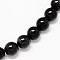 Grade AA Natural Obsidian Round Beads Strands, 6mm, Hole: 1mm, about 60~63pcs/strand, 15 inch