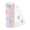 Christams Deco Mesh Ribbons, Glitter Tulle Fabric, for DIY Craft Gift Packaging, Home Party Wall Decoration, Snowflake Pattern, Beige, 5-7/8 inch(149mm), 10 yards/roll(9.14m/roll)