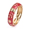 Vintage Elegant Flower Alloy Hinged Bangles for Women's Holiday Wear, Red, Inner Diameter: 2-3/8 inch(6cm)