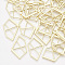 Alloy Pendants, Pentagon, Light Gold, 36x23x1.5mm