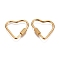 304 Stainless Steel Screw Carabiner Lock Charms, for Necklaces Making, Quick Links, Heart, Golden, 22x24.5x4mm, Screw: 7x4mm