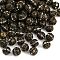 Brass Rhinestone Beads, Grade A, Nickel Free, Antique Bronze Metal Color, Round, Crystal, 12mm in diameter, Hole: 1.5mm