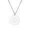 Non-Tarnish Constellation Libra Stainless Steel Pendant Necklaces for Women, Stainless Steel Color, 17.72 inch(45cm)