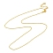 Rack Plating Brass Ball Chain Necklaces, Long-Lasting Plated, Lead Free & Cadmium Free, Golden, 17.52 inch(44.5cm)