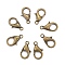 Zinc Alloy Lobster Claw Clasps, Parrot Trigger Clasps, Cadmium Free & Nickel Free & Lead Free, Antique Bronze, 12x6mm, Hole: 1.2mm