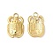 Ion Plating(IP) 304 Stainless Steel Pendants, Beetle Charms, Real 18K Gold Plated, 20.5x13x2.5mm, Hole: 2.7mm