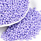 8/0 Opaque Glass Seed Beads, Round Hole, Frosted Colours, Round, Medium Orchid, 3~4x2~3mm, Hole: 0.8mm, about 333pcs/10g