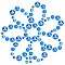 Acrylic Cabochons, AB Color Plated, Half Round, Blue, 6~14x3~7mm, 1000pcs/set