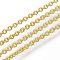 Brass Cable Chains, Soldered, Oval, Cadmium Free & Nickel Free & Lead Free, Long-Lasting Plated, Golden, 1.8x1.5x0.5mm