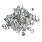 Glass Seed Beads, AB Color, Rondelle, Gray, 4x3mm, Hole: 1.2mm,  20g/bag