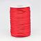 Polyester Cord, Satin Rattail Cord, for Beading Jewelry Making, Chinese Knotting, Red, 2mm, about 100yards/roll