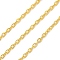 304 Stainless Steel Cable Chains, Soldered, Long-Lasting Plated, with Spool, Golden, 3.5x2.6x0.5mm, about 32.81 Feet(10m)/Roll