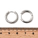 Латунные серьги-кольца из прозрачного кубического циркония EJEW-K276-11P-01-5