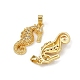 Латунные микро проложить кубического циркония подвески KK-C093-14G-2
