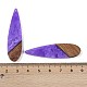Большие подвески из смолы и дерева WOOD-F015-08G-3
