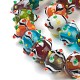Ручной работы ухабистым Шарики Lampwork LAMP-J092-09-4